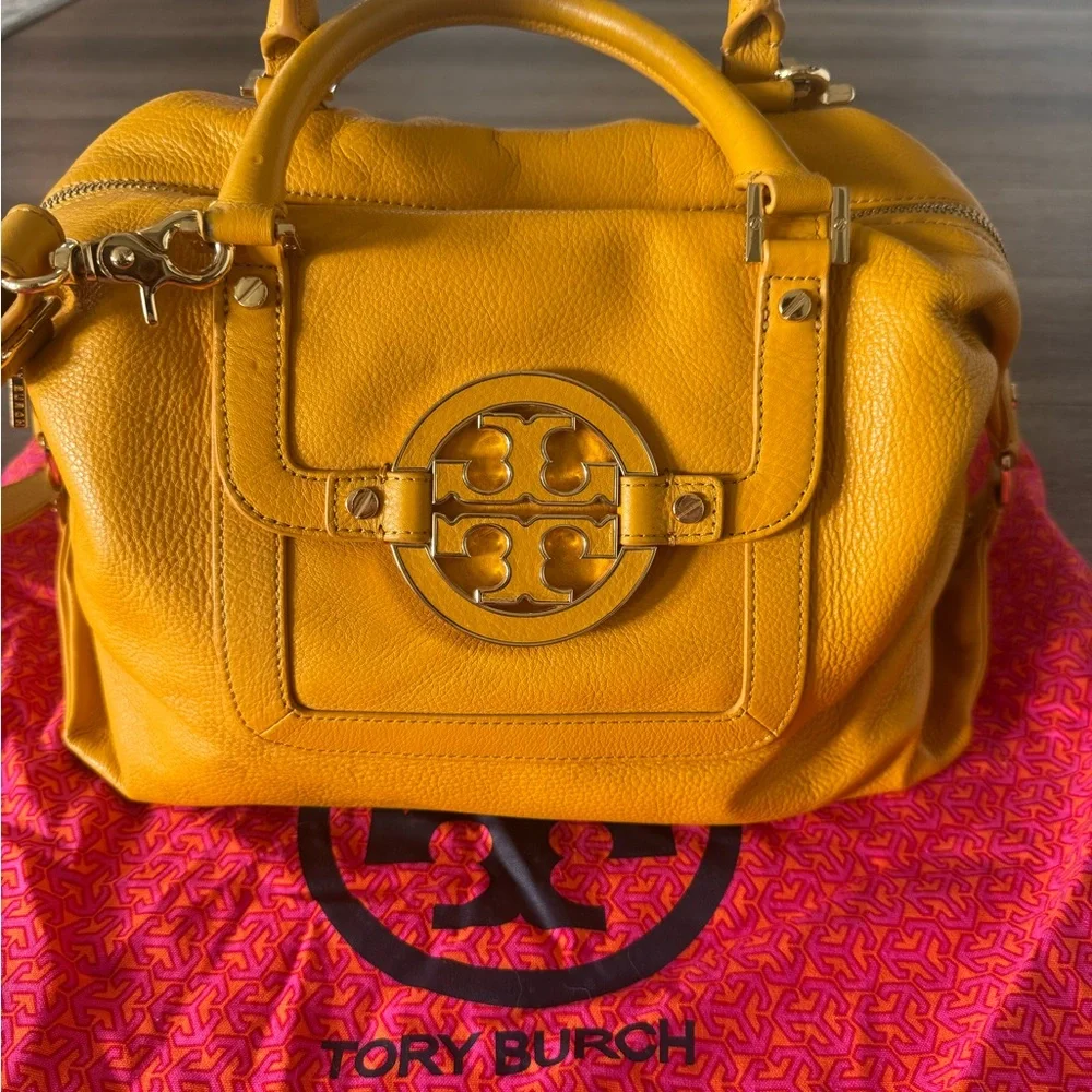 Tory Burch Mustard Leather Satchel